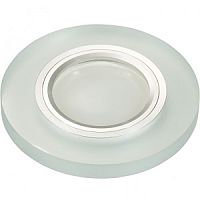 Светильник встраиваемый Fametto/Luciole DLS-L112 GU5.3 35Вт CHROME/MATT CLEAR 65мм картинка 